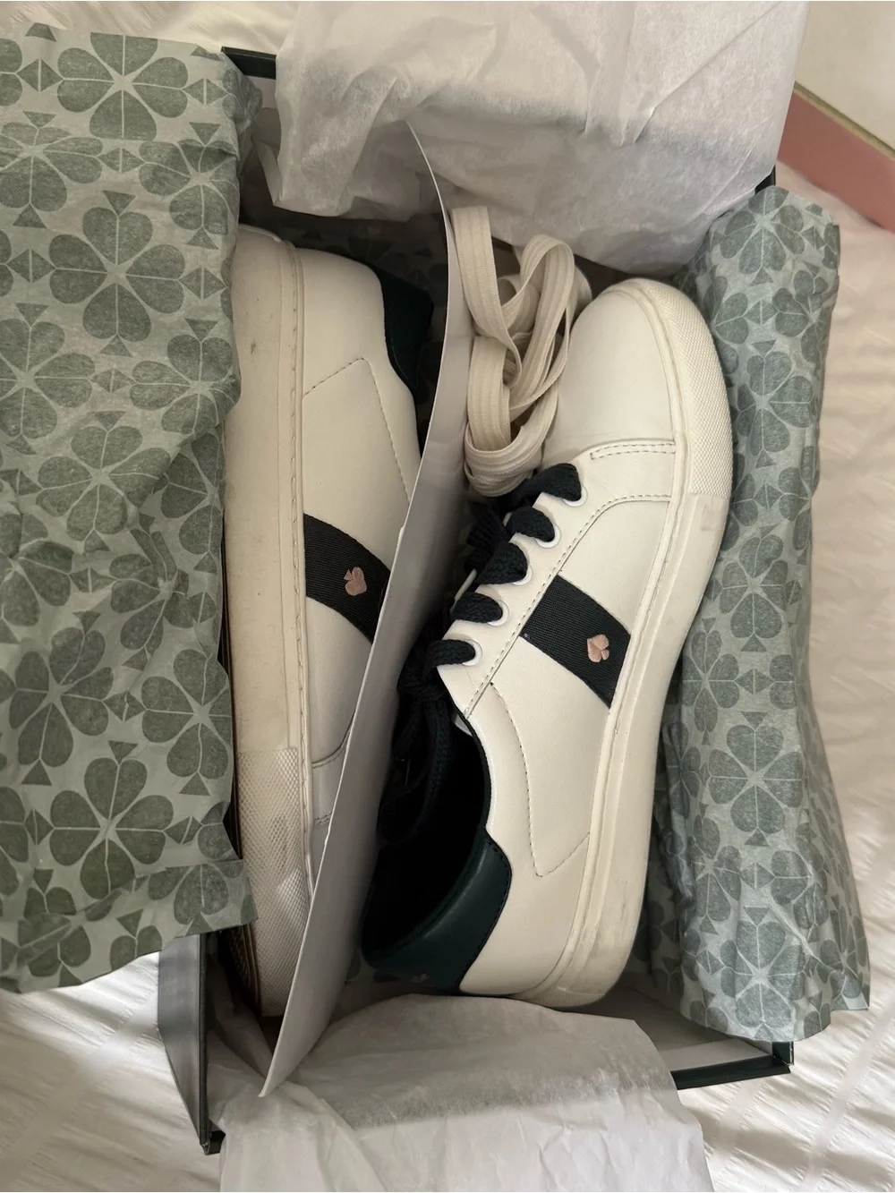 Kate Spade Iggy Sneakers Size 8 White Green